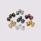 Заглушки для бусин, кожаные шнуры, застежки, концевые заглушки с кисточками для изготовления ювелирных изделий, фурнитура для ювелирных изделий ручной работы, 50-100 шт.