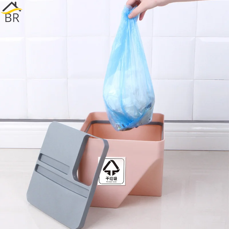 Кухонный мусорный бак мусорное ведро складное сортировочное домашнее отделение