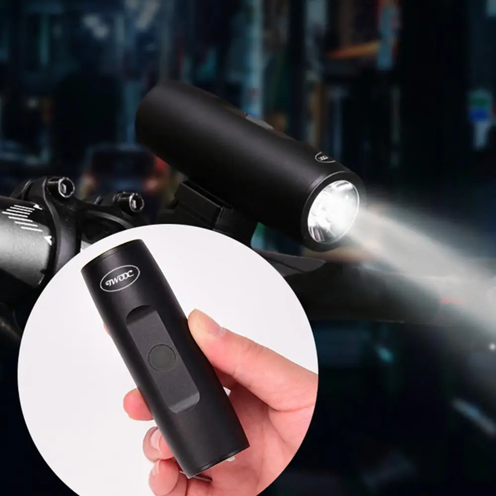 

Bicycle Headlight Bright USB Rechargeable 5 Hours Handlebar Waterproof Flashlight Bike Headlight Zoom USB Rechargeable Aluminum