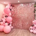 Блестящий Фон с блестками 1*2 м, занавеска для свадебного декора, Фотофон из розовой золотой фольги, штора для детского дня рождения, вечеринки