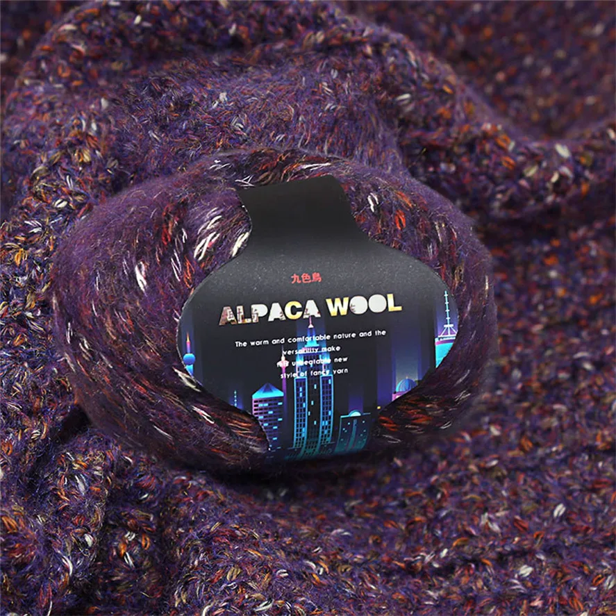 Новинка 50 г пряжа для DIY свитер вязание красочные Alpacawool ручной вязки пальто шарф