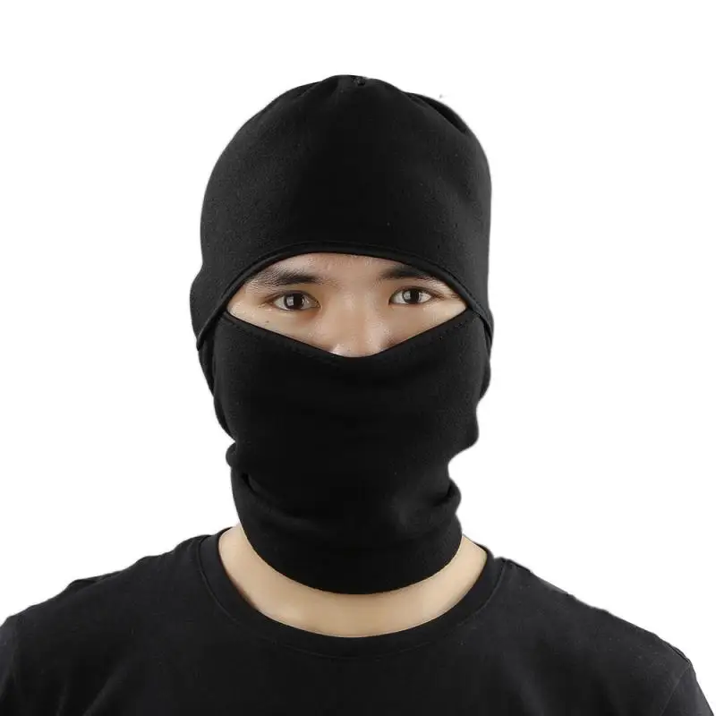 Зимняя флисовая велосипедная теплая Балаклава маска на всё лицо термальная