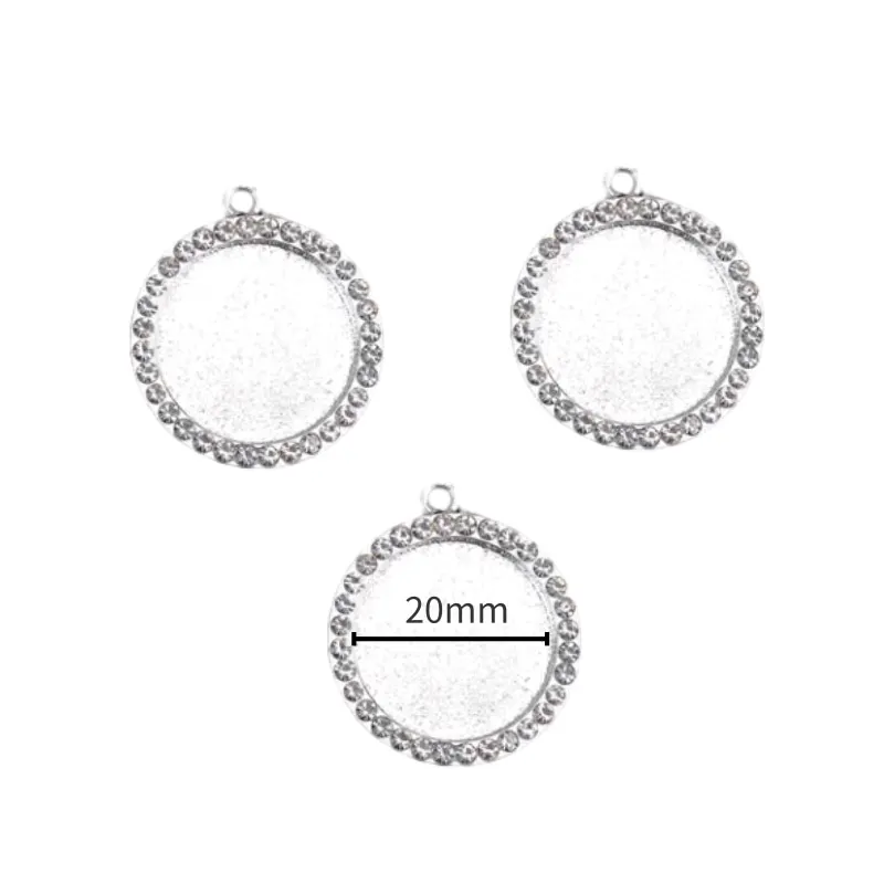 

5 шт., серебряные подвески стразы на заказ, 20 мм, стеклянный кабошон, подвеска-Шарм для женщин и мужчин, ожерелье, браслет