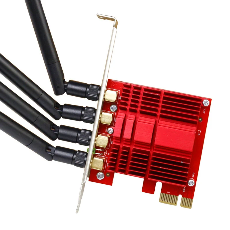 AC1900 беспроводной PCI E сети карты двойной диапазон WiFi адаптер для настольного ПК HSJ