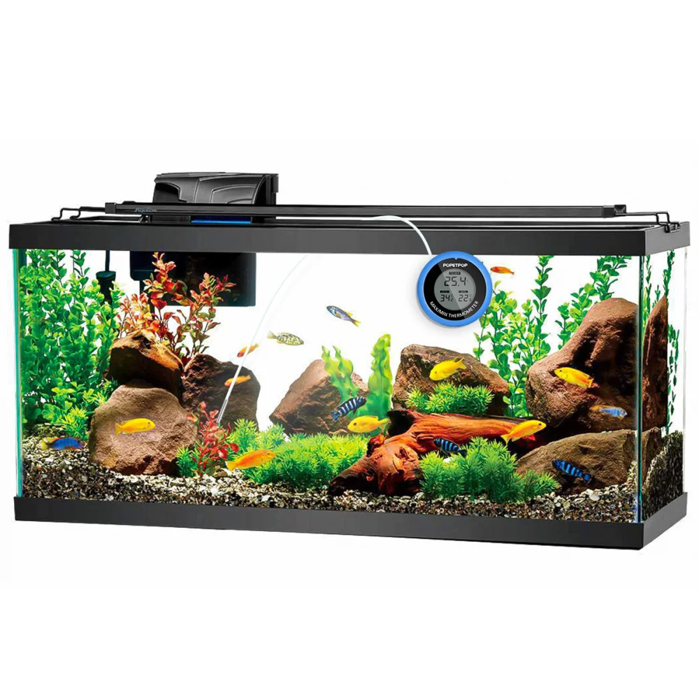 

POPETPOP High Precision Digital Waterproof Fish Tank Aquarium (Blue)