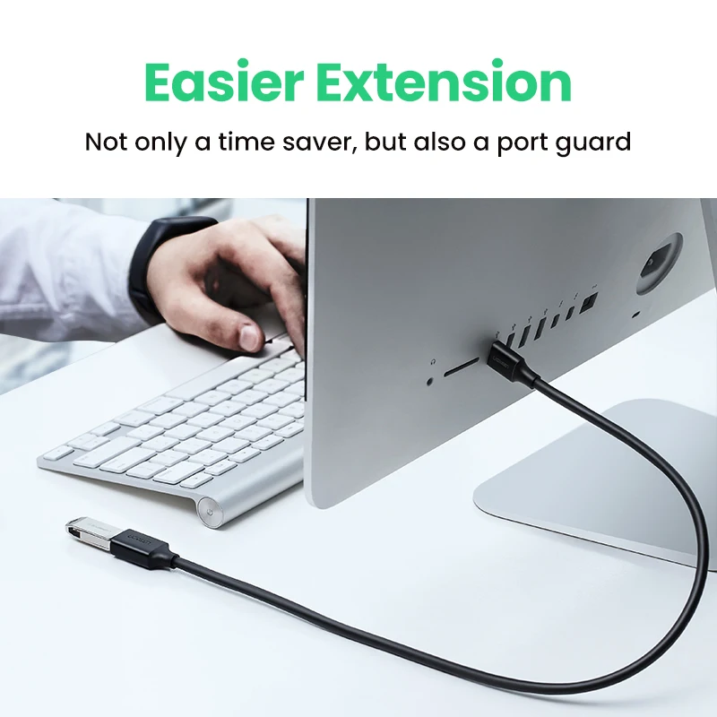 UGREEN USB Extension Cable USB 3.0 Cable for Smart Laptop PC TV Xbox One SSD USB 3.0 2.0 Extender Cord Mini Fast Speed Cable