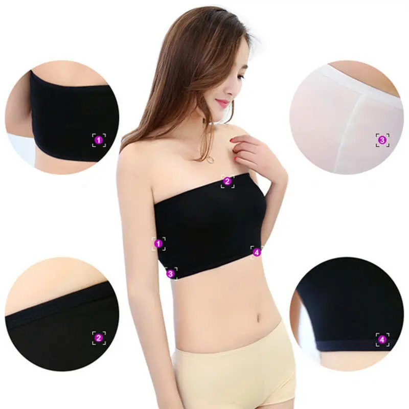 

New Fashion Sexy Solid Bra Tube Tops Underwear For Women Black Lace Top Crop Bra Lady Brand Intimates Clothes