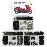 fit for honda forza nss300 2012 2018 complete full fairing bolts kit clips speed nuts bodywork screws cowling bolts steel