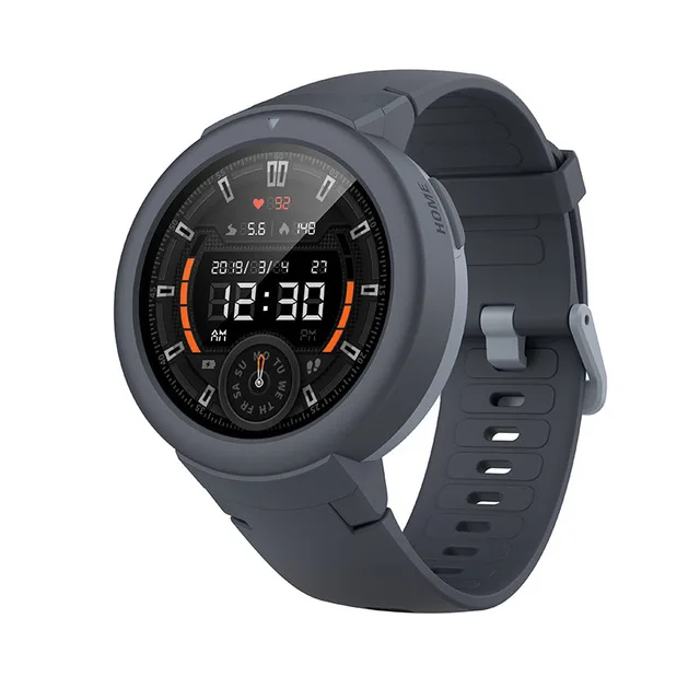Gray AMAZFIT Verge Lite Смарт-часы глобальная версия gps IP68 Водонепроницаемые мульти-спортивные Смарт-часы Bip 2 трекер здоровья - Цвет: Gray