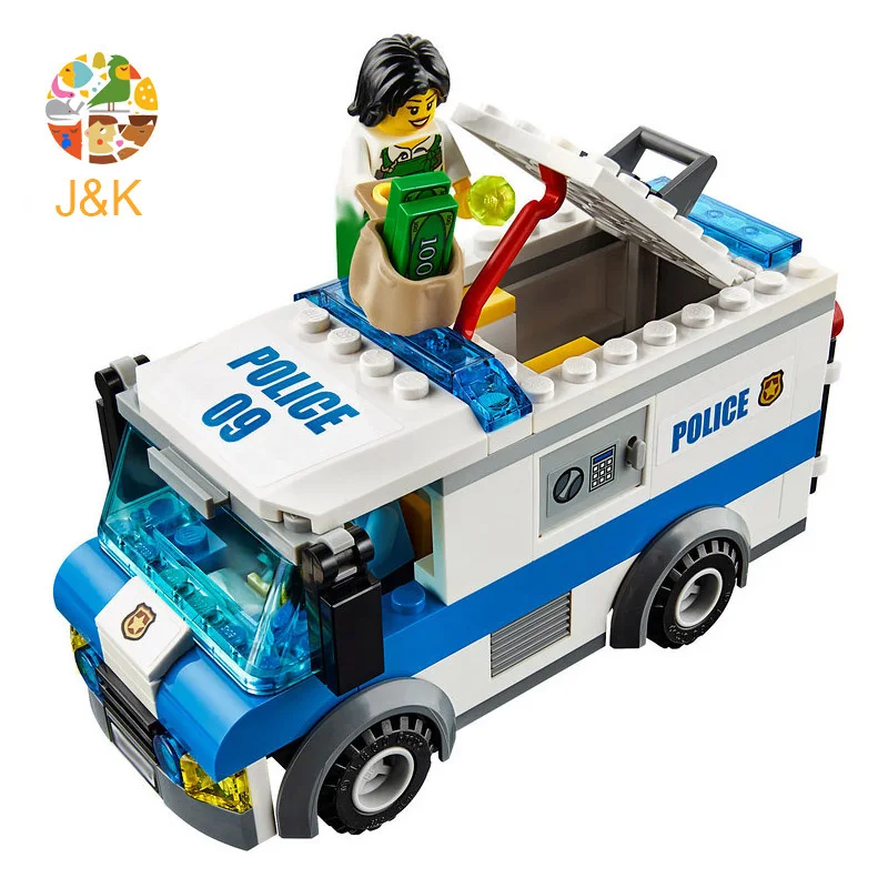60142 150 шт городской полиции серии деньги транспортер модель строительные блоки