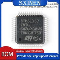 2pcs stm8l152c8t6 lqfp 48 16mhz64kb flash memory8 bit microcontroller mcu