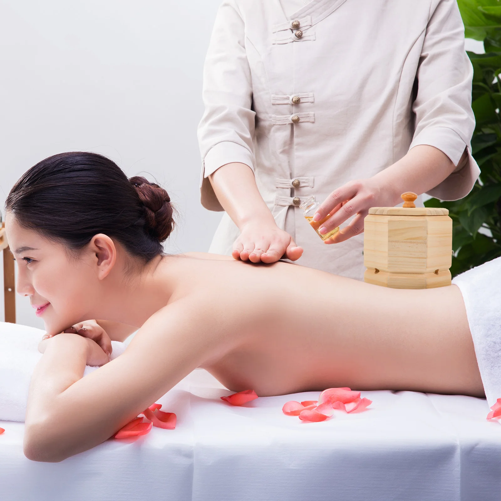 1pc Portable Moxibustion Box Wood Body Moxa Device Burning Tool | Красота и здоровье