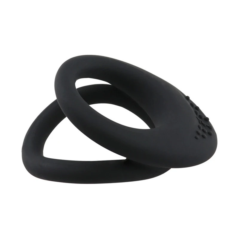 Многоразовые двойные кольца кольцо на пенис секс-игрушки для мужчин эластичное