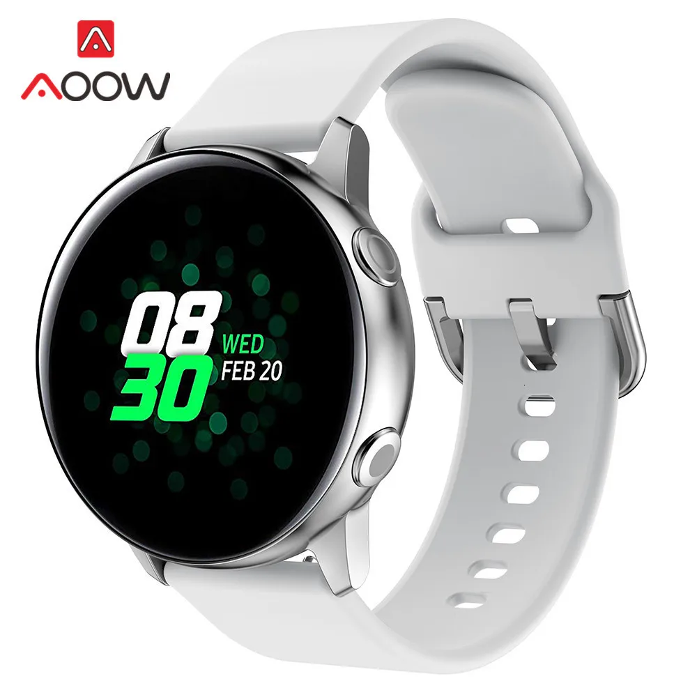 20 мм силиконовый ремешок для часов для samsung Galaxy Watch Active 42 мм Garmin Huami Amazfit bip huawei сменный Браслет