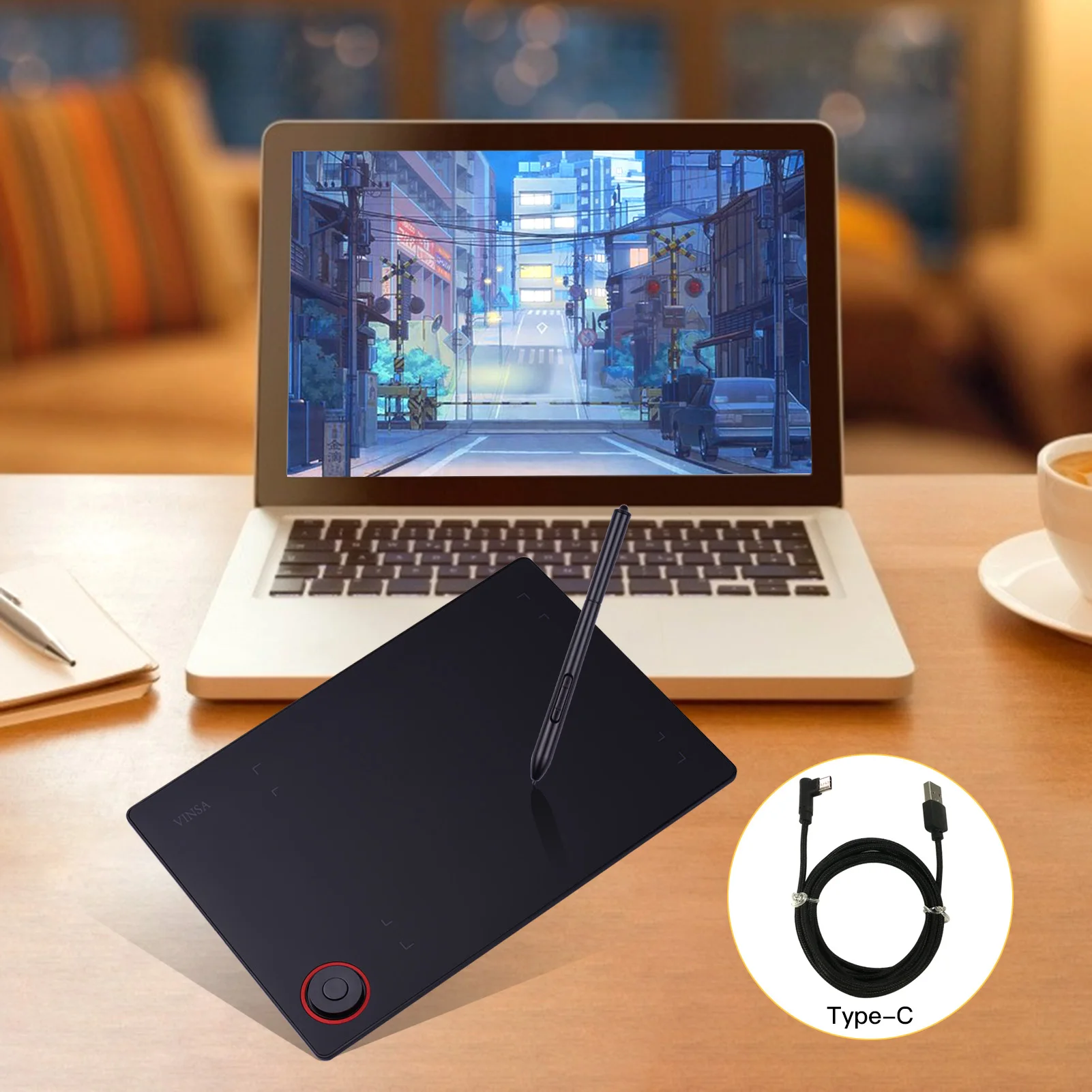 Профессиональный графический планшет для рисования панель контроллер ручка 8192