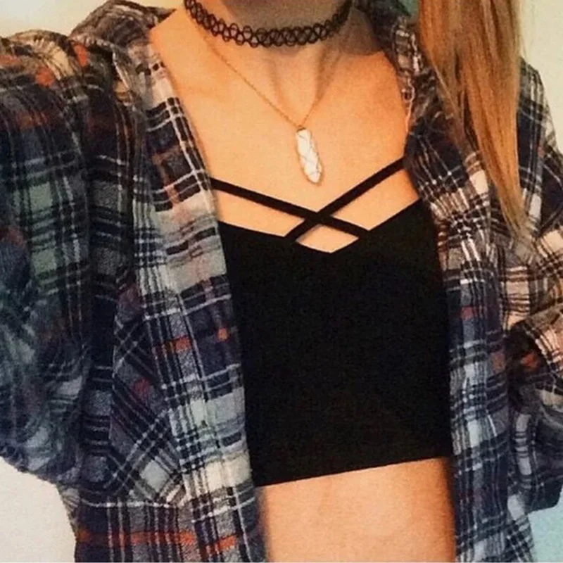 Сексуальное облегающее нижнее белье передний перекрестный ремешок укороченный