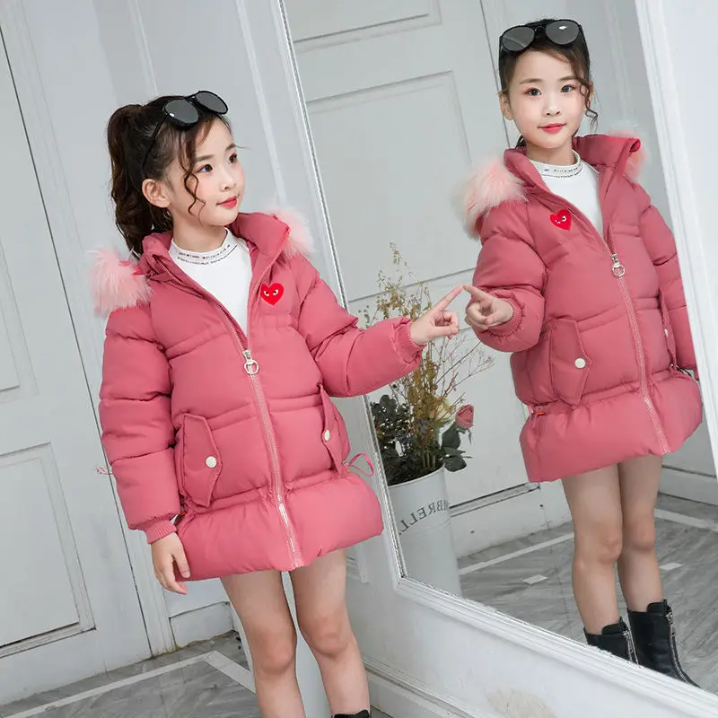Новинка 2019 зимняя куртка для девочек детские теплые пальто детская верхняя