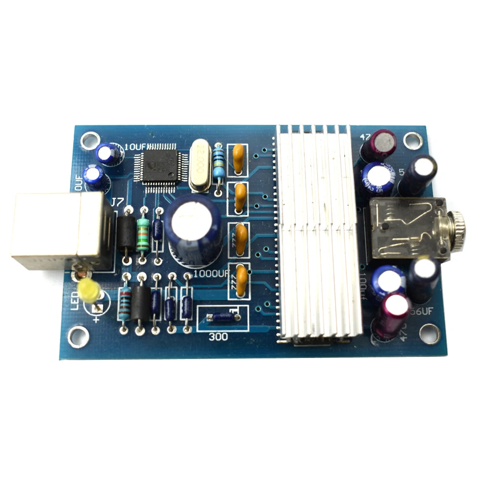Декодер Lusya HIFI TDA1543 * 4 USB OTG DAC внешняя Плата декодера для Hi Fi готовой