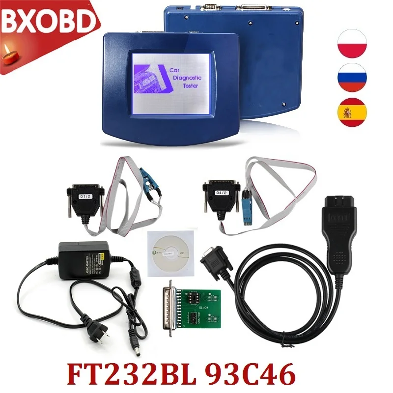 Полный комплект V4.94 DIGIPROG3 все кабели OBD2 инструмент для коррекции одометра FTDI FT232BL &