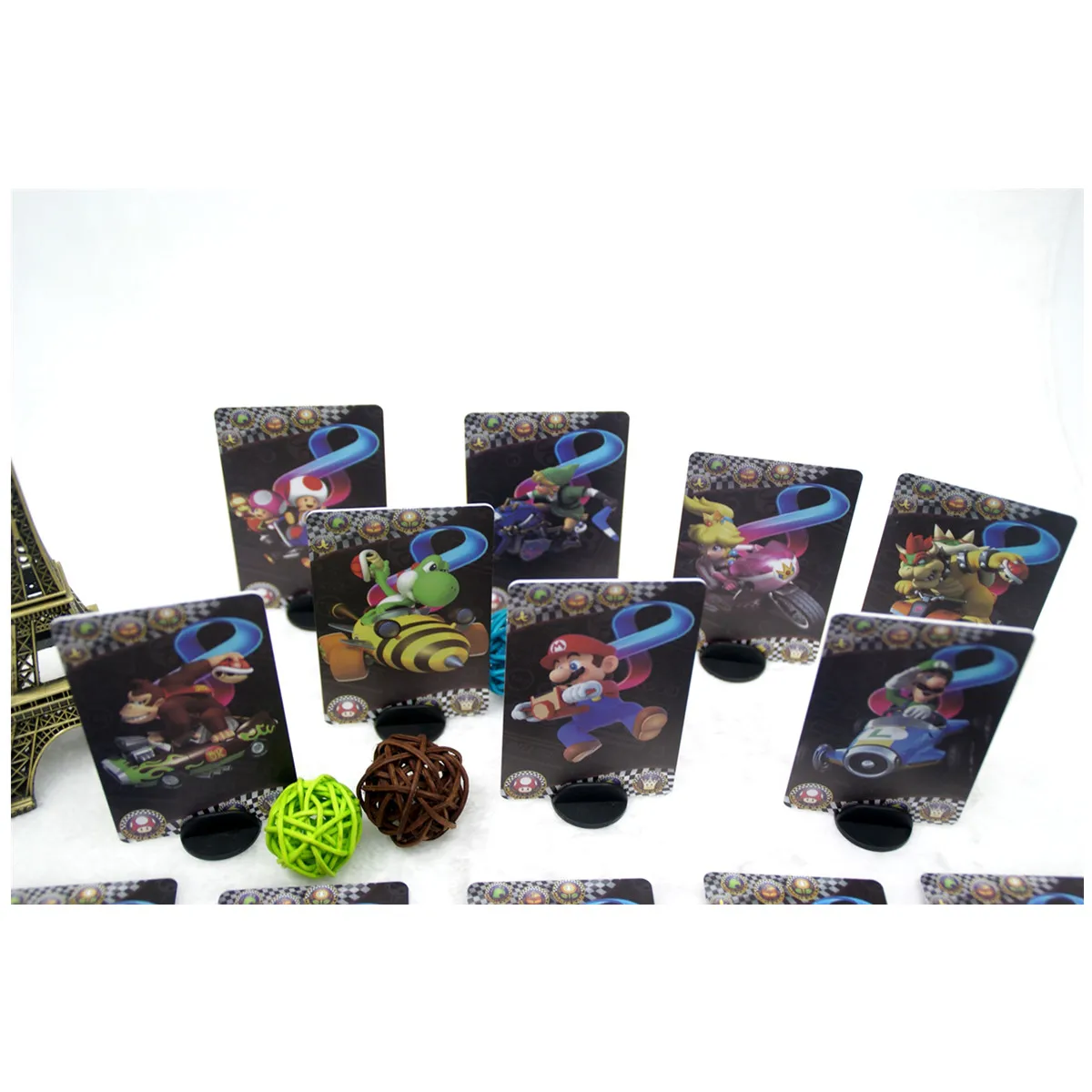 20 шт. NFC игровые карты для Mario Kart 8 Switch/wii U с держателем