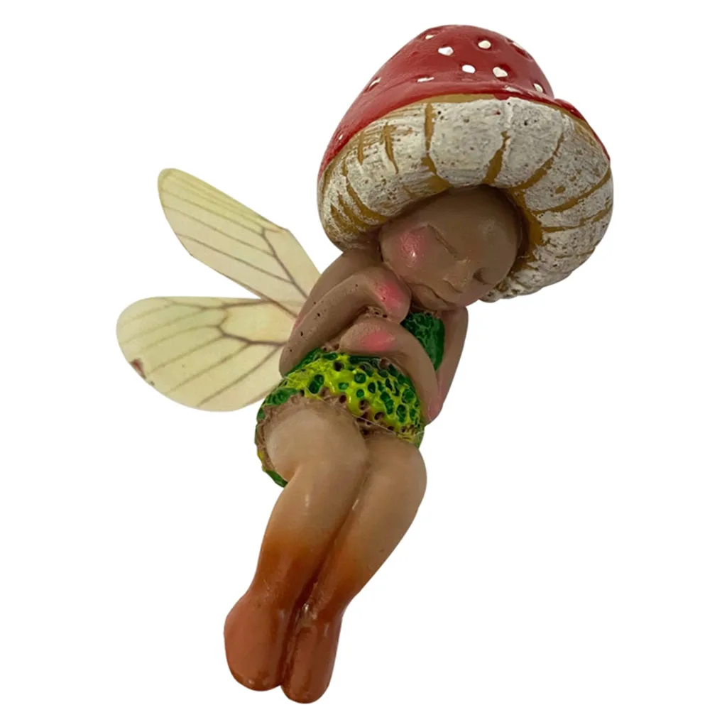 

Fairy Garden Fairies Sleeping Mushroom Elf for an Outdoor Fairy Garden Supplies for Fairy Garden Decorations