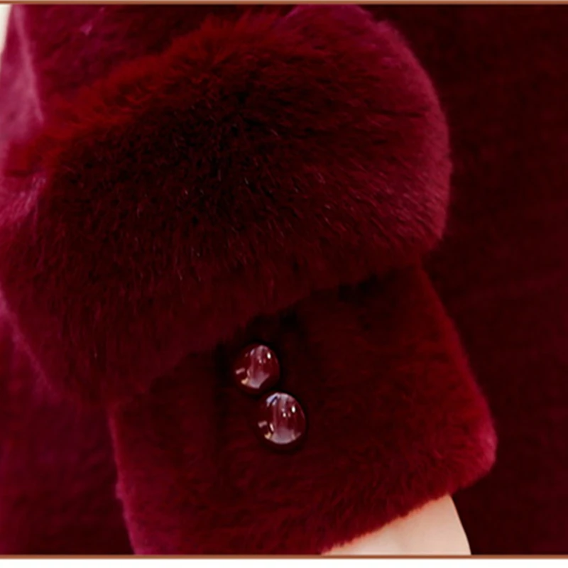 2023New Winter Mink Velvet Coat, Short Thick, Warm Woolen Cloth, Children's Autumn And Winter Plus Cotton Fashion Coat Full