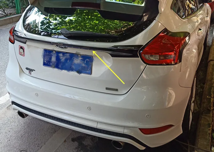 Для Ford Focus спойлер на крыше хэтчбек высокое качество абс материал заднее крыло