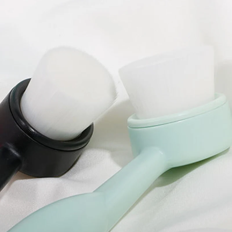 Щетка для лица с длинной ручкой ручная щетка чистки кожи мягкая удаления черных