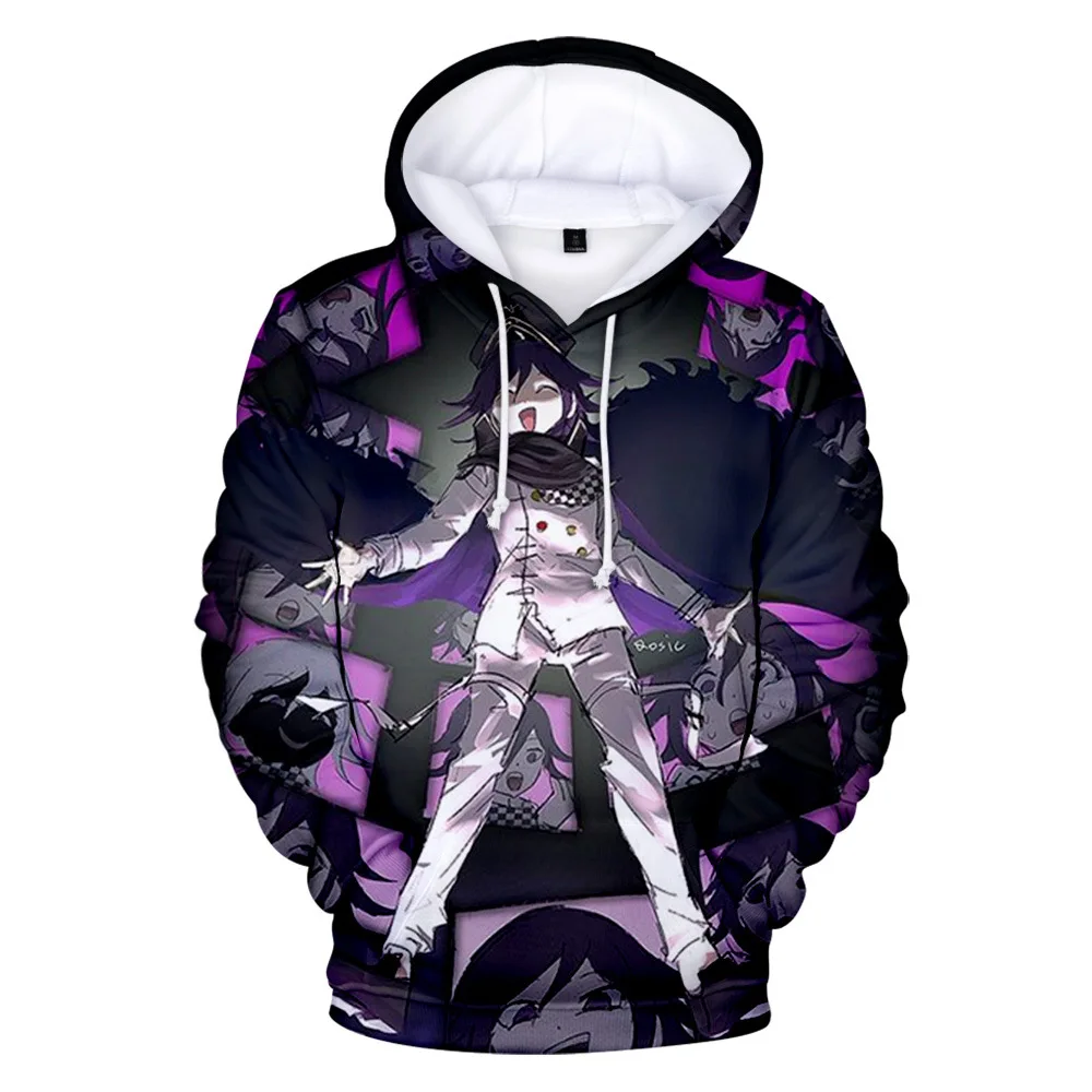 Толстовки Kokichi Ouma для мужчин и женщин свитшоты с 3D принтом пуловер в стиле