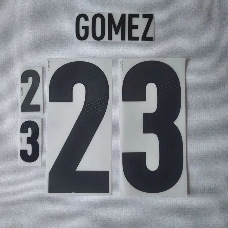 2012 Германия PODOLSKI#10 GOMEZ#23 MULLER#13 напечатаны nameset футбол штамповки патч значок - Цвет: Цвет: желтый