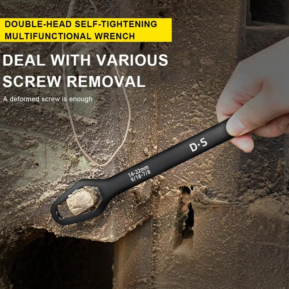 

Double-Headed Self-Tightening Universal Wrench Double End Wrench 8-22mm Key Set Screw Nuts Wrenches Repair