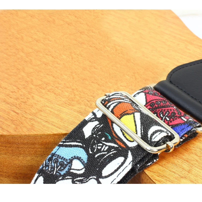 Холст Регулируемый хлопчатобумажный ремень для гитары расширение и утолщение