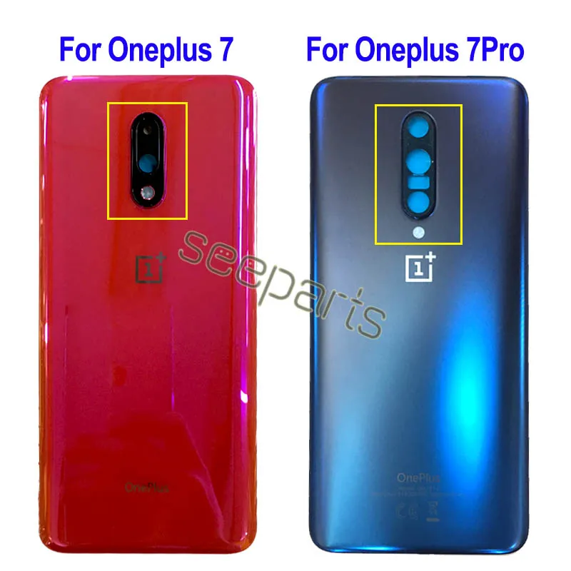Оригинальный чехол для задней панели OnePlus 7 Pro запасные части oneplus pro задняя крышка