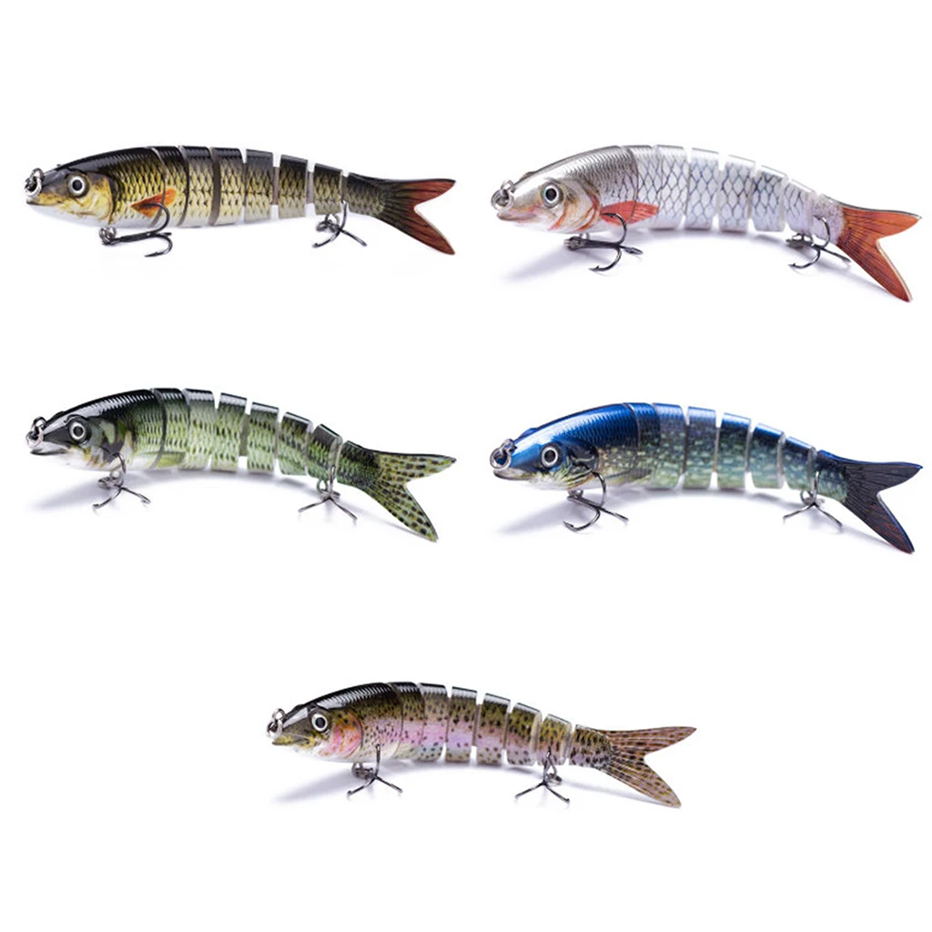 

High Quality 3 Pcs Multi Jointed Fishing Lures 135mm/20g Crankbait 8 Segments Wobblers Artificial Bait Hard Swimbait