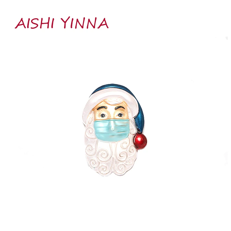 

AISHI YINNA Christmas Creative Brooch Pin A Dual-Use Hat Scarf Outerwear Accessories Outdoor Party Jewelry For Friends