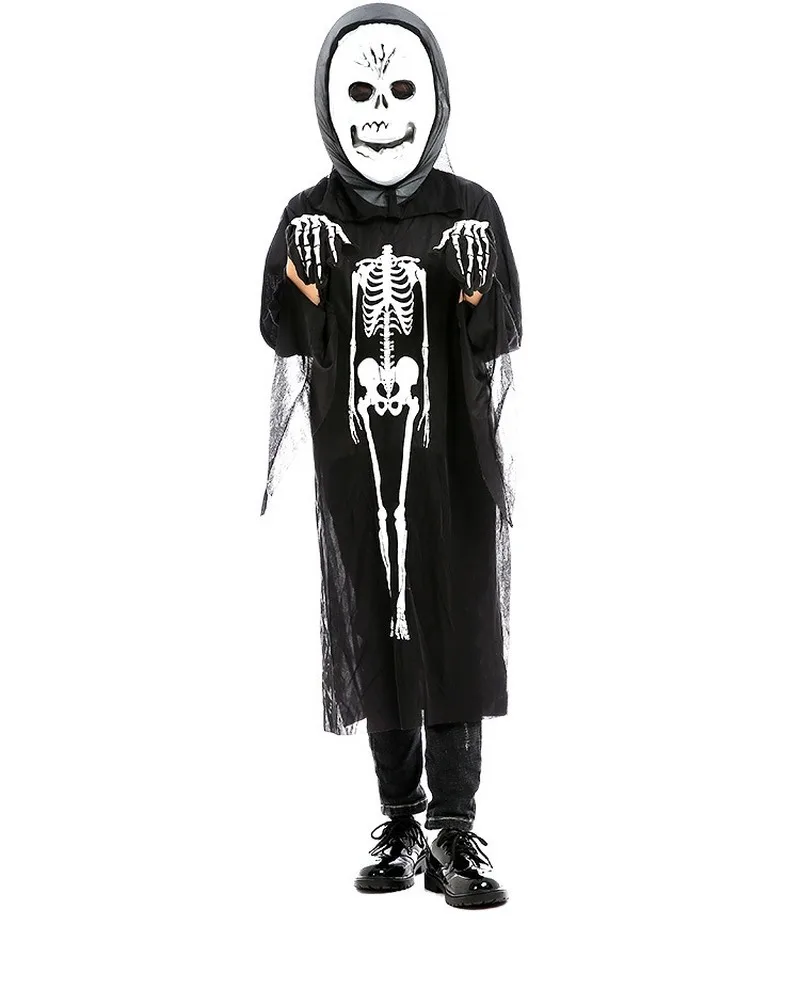 Костюм на Хэллоуин Вечерние платья Одежда с изображением скелета и призрака