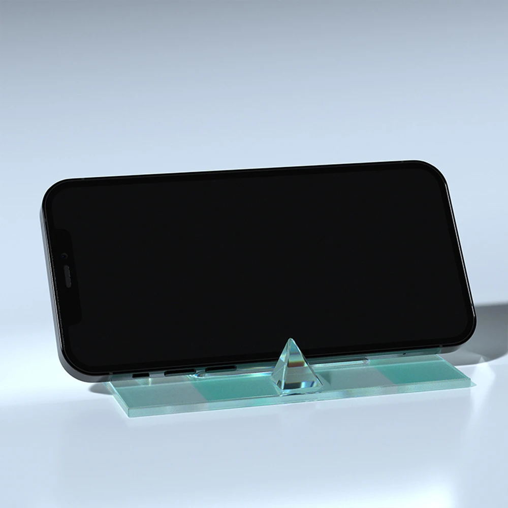 Пирамида телефон стенд пресс формы &quotсделай сам&quot эпоксидной смолы Золотая