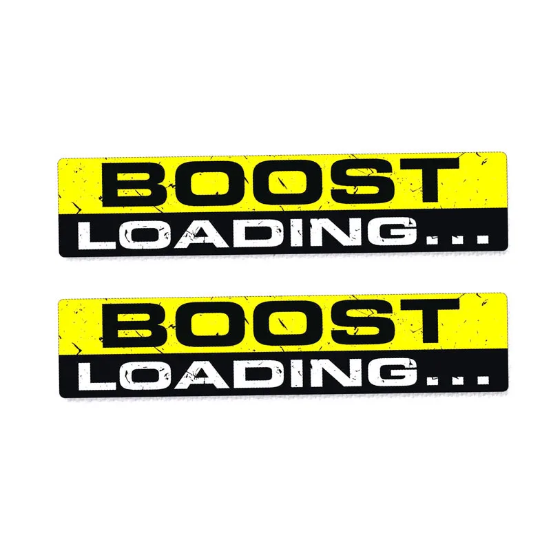 

Aliauto 2 X Warning Car Sticker Interesting Boost Loading Sunscreen Waterproof Decal Decoration Accessories PVC,15cm*10cm