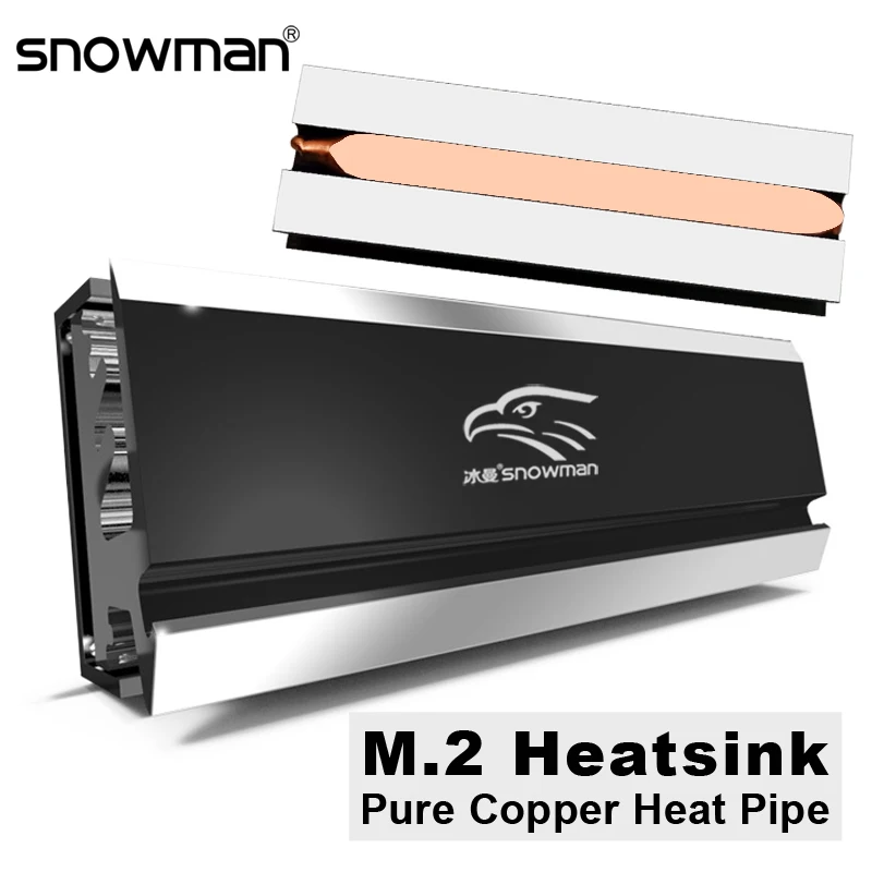 Тепловая труба SNOWMAN M2 радиатор медный SSD M.2 кулер 2280 твердотельный жесткий диск NVME