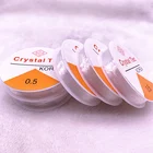 Один рулон, Гибкая эластичная Хрустальная леска, проволока, рыболовная нить, шнур для изготовления ювелирных изделий, бисероплетение, браслет