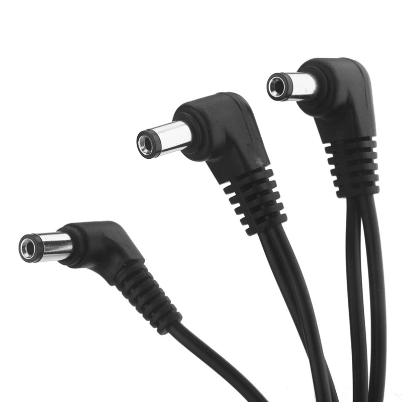 Vitoos 3 Ways Electrode Daisy Chain Harness Cable Copper Wire for Guitar Effects Power Supply Adapter Splitter black | Спорт и