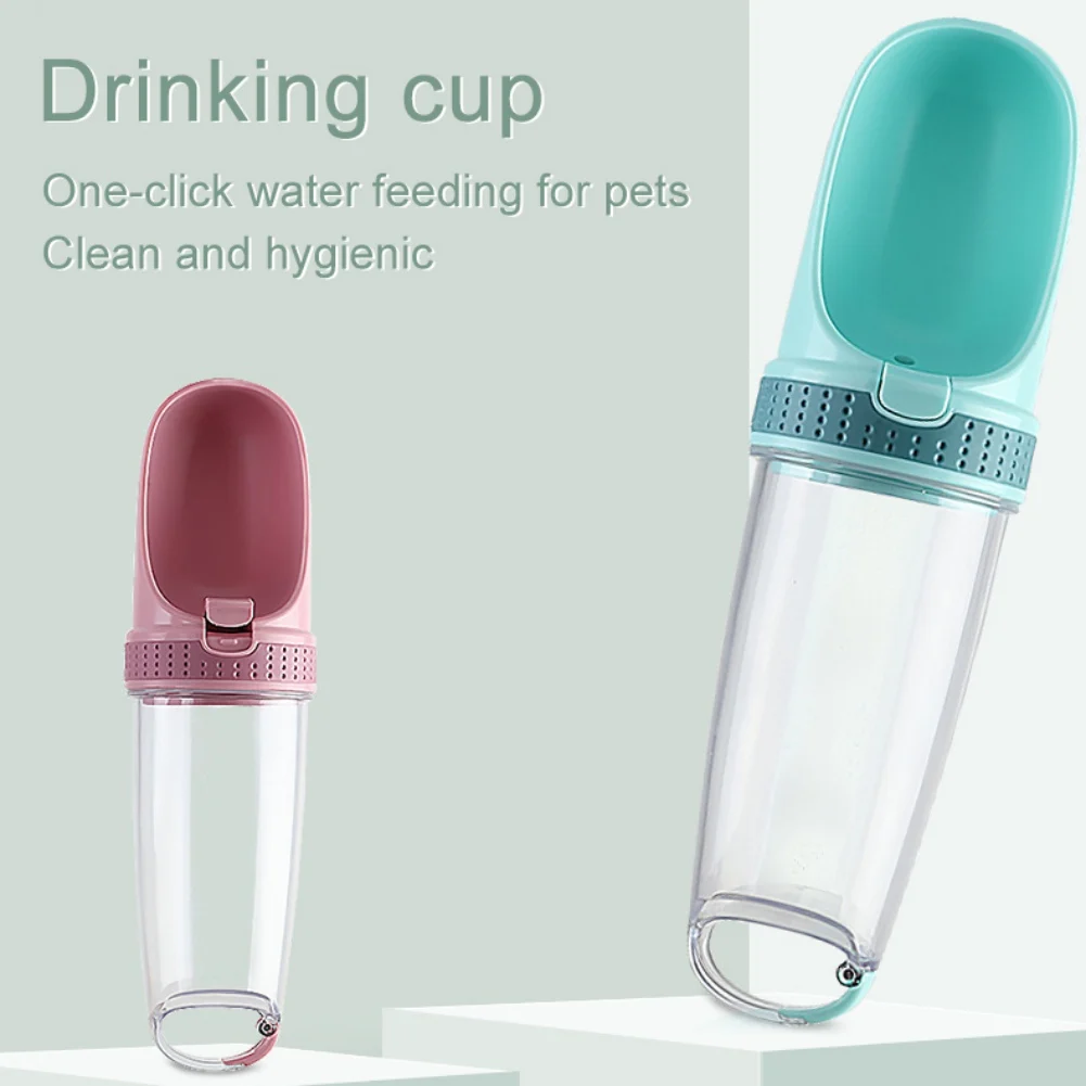 

500ml Portable Pet Activated Carbon Filter Water Cup Accompanying Cup Dog Cat Outdoor Drinking Cup Travel Water Cup Hot Sell