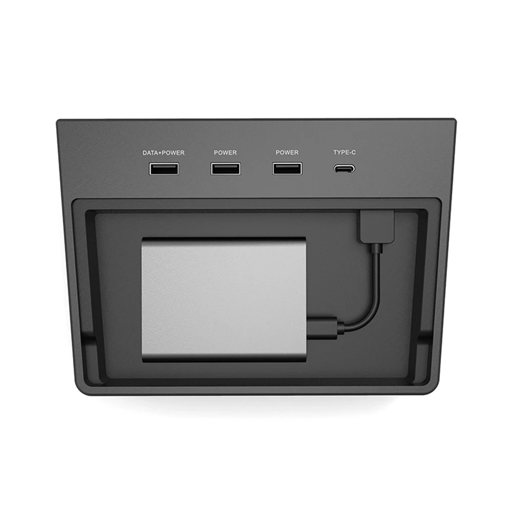 

Accessories USB Hub Plug And Play Dashcam Mode Viewer Easy Install Safe Splitter With 5 In 1 Ports for Tesla Model Y