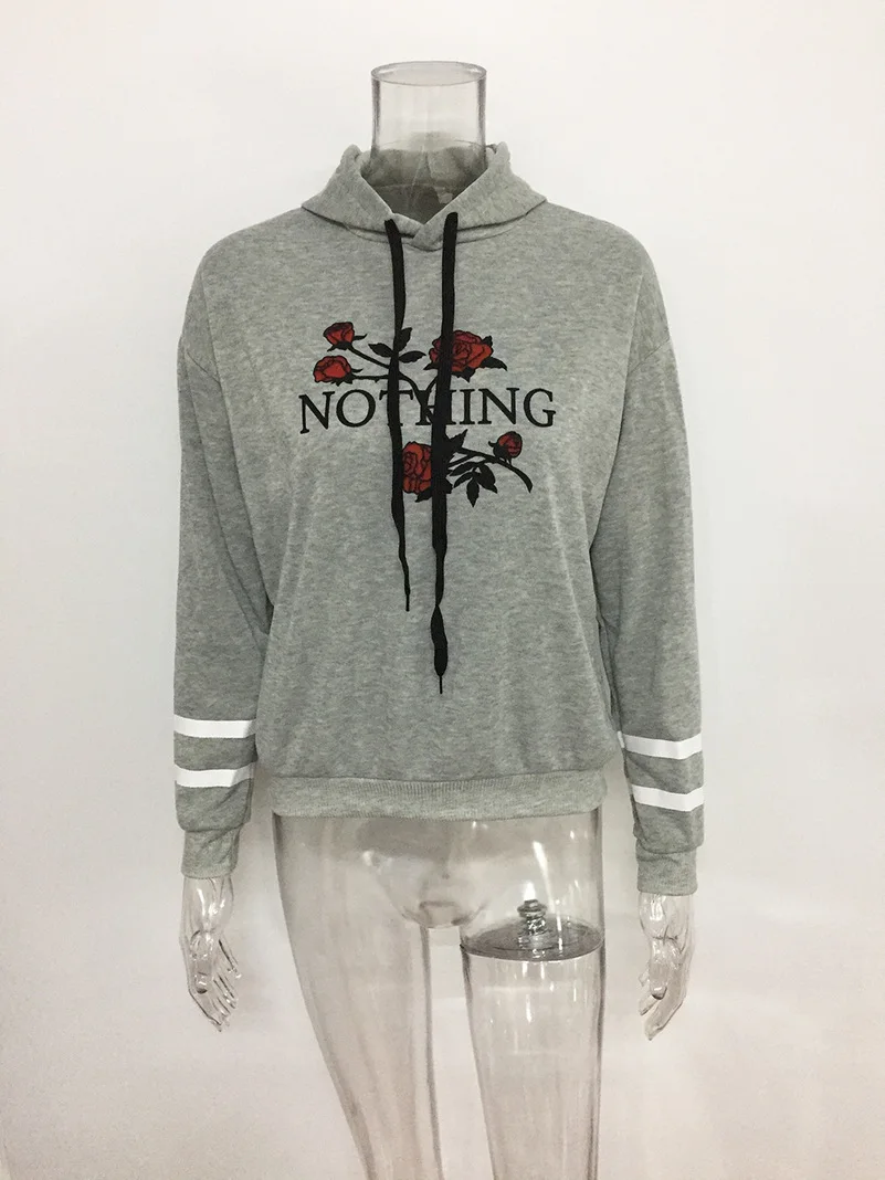 

Nothing Hoodies Sweatshirts 2019 Women Casual Kawaii Harajuku Fashion Punk for Girls Clothing European Tops Korean