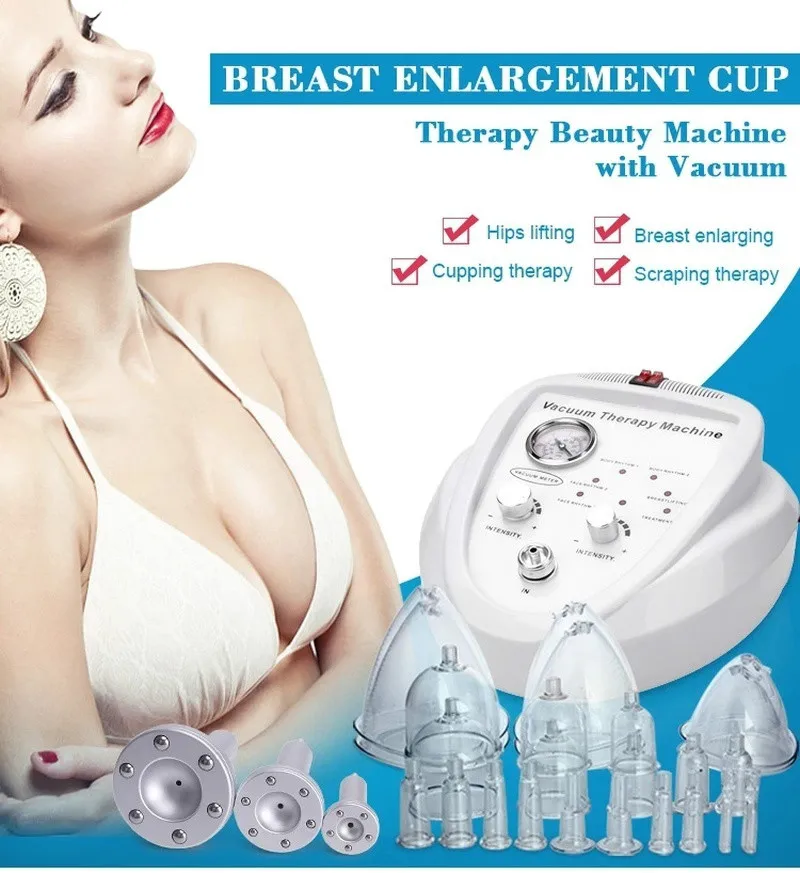 

2 In 1 Vacuum Massage Breast Enlargement Lifting Buts Breast Enhancer Shape Slimming Breast Care Machine