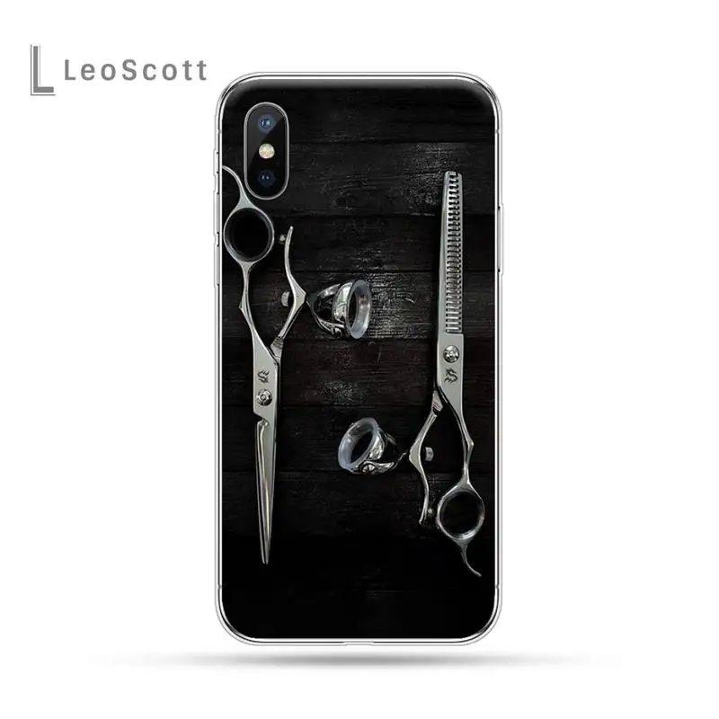 

Hair Stylist Scissors Brush switch luxury funda phone case for iPhone 11 12 pro XS MAX 8 7 6 6S Plus X 5S SE 2020 XR