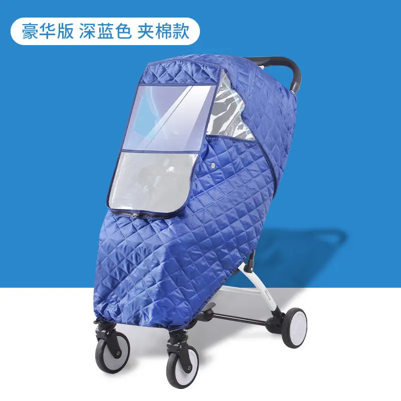 Baby Stroller Windshield Rain Cover Universal Warmth Winter Baby Children's Umbrella Car Windshield Cold Cover