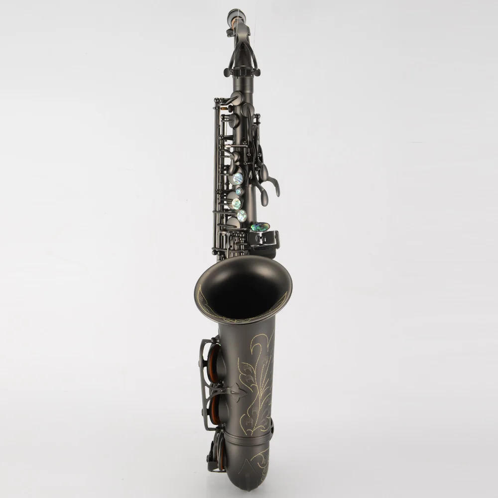 Альт саксофон Snd1991 EB латунный матовый черный E плоский Sax 802 клавиш древесный