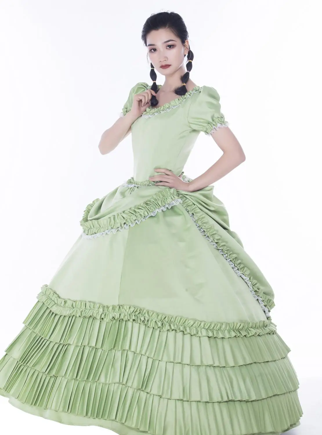 New Victorian Southern Belle Wild West Period Fairytale Princess Dress Reenactment Gown | Тематическая одежда и униформа
