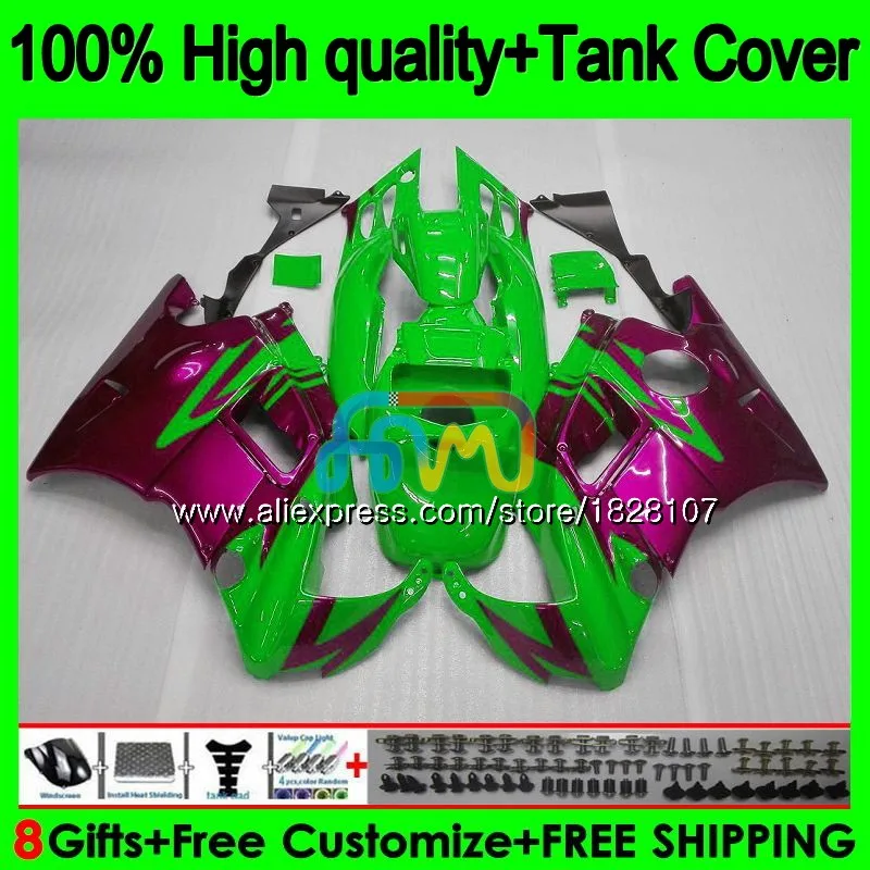 

Top Rose green F2 Fairings +Tank For HONDA 600CC CBR 600F2 CBR 600 FS 91 92 1991 1992 1BS.234 CBR600 F2 CBR600F2 93 94 1993 1994